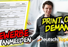 Kleingewerbe anmelden online